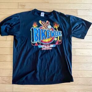 Daytona Bike Week Harley Tee - two sided - Jerzees tag - super soft vintage feel